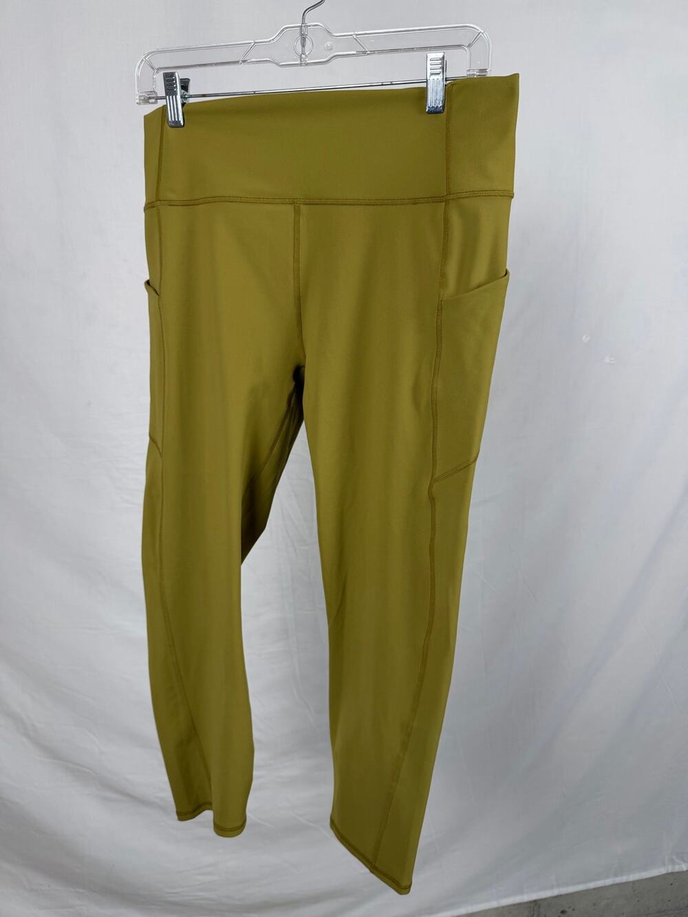 Fabletics Olive Green PureLuxe High-Waisted Pocket Leggings Size Large L